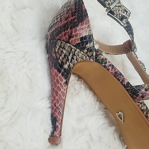 Thalia Sodi Pink/Tan Sandals Size 8.5 M - Picture 5 of 6